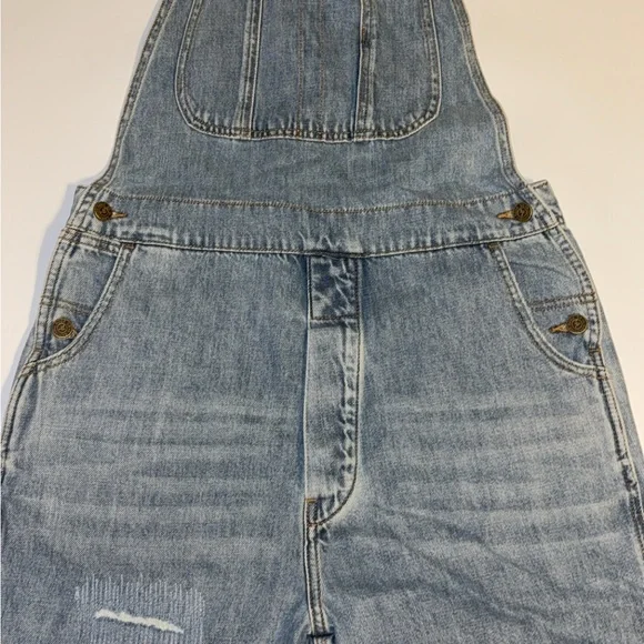 Sandrine Rose Light Blue Denim Overalls - Picture 3 of 6